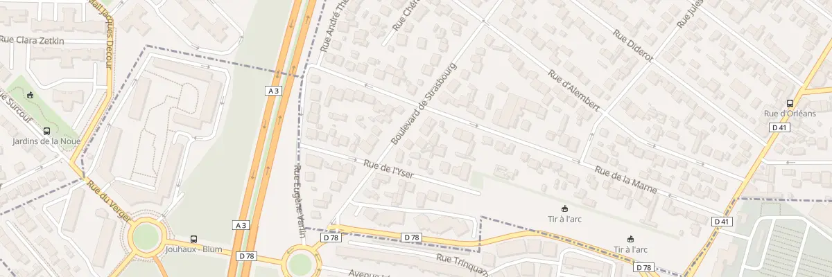 Plan du 183 Bd Strasbourg à Aulnay-sous-Bois