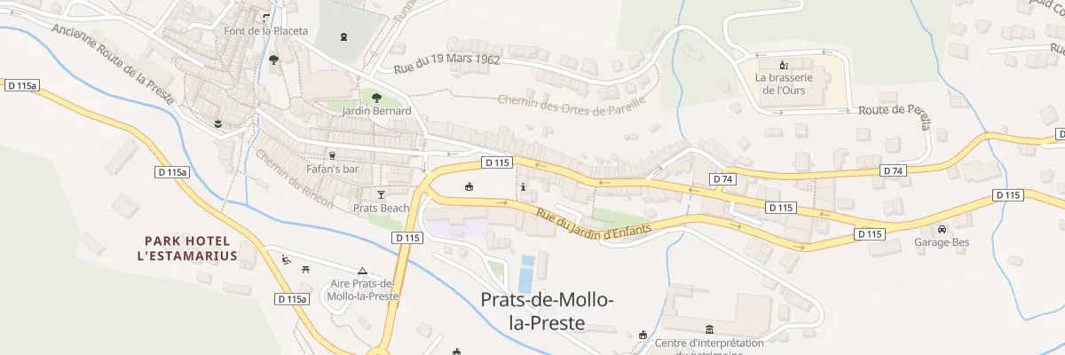 Plan du 23 Rue du Faubourg à Prats-de-Mollo-la-Preste