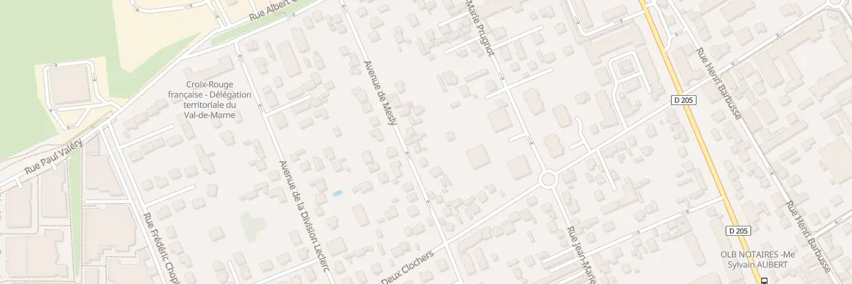 Plan du 13 Av de Mesly à Limeil-Brévannes