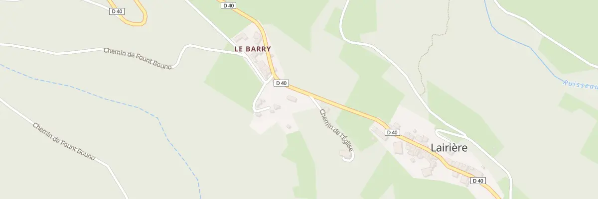 Plan du 5000X Le Barry à Lairière