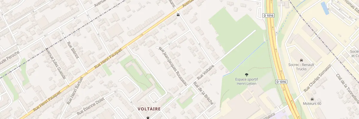 Plan du 10 Rue Jean Jacques Rousseau à Creil