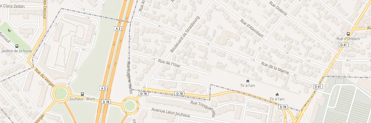 Plan du 17 Rue de l’Yser à Aulnay-sous-Bois
