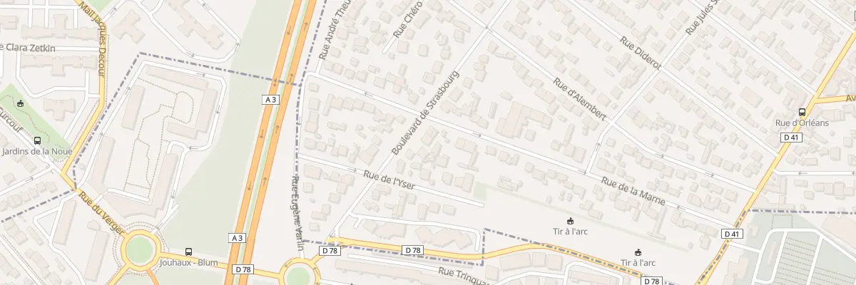 Plan du 181 Bd Strasbourg à Aulnay-sous-Bois