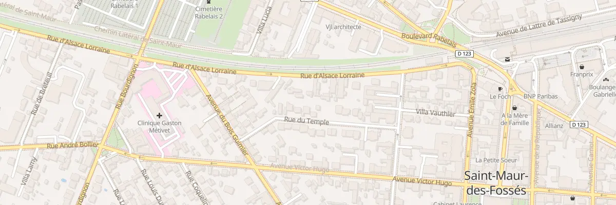 Plan du 12 Rue du Temple à Saint-Maur-des-Fossés