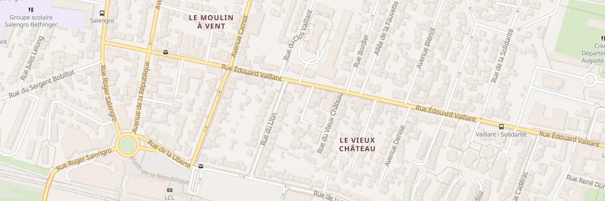 Plan du 40 Rue Edouard Vaillant à Bondy