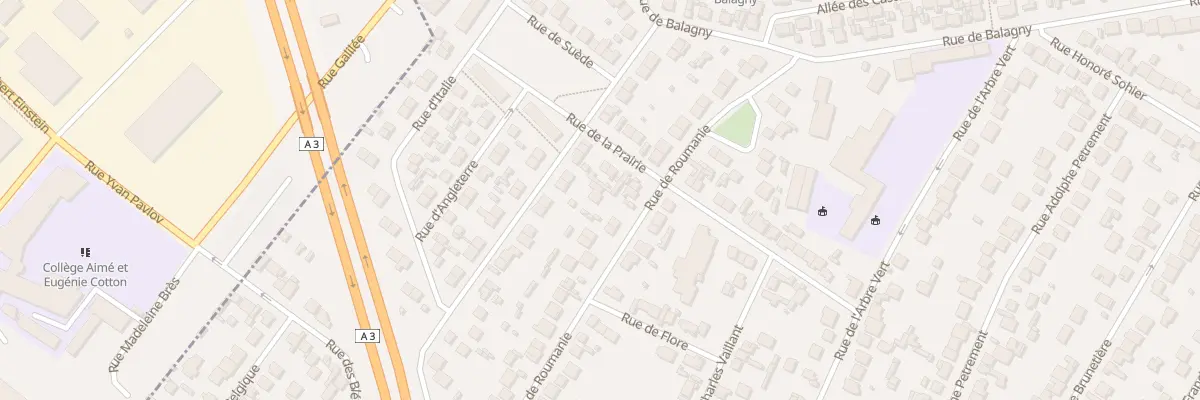 Plan du 59 Rue de Roumanie à Aulnay-sous-Bois