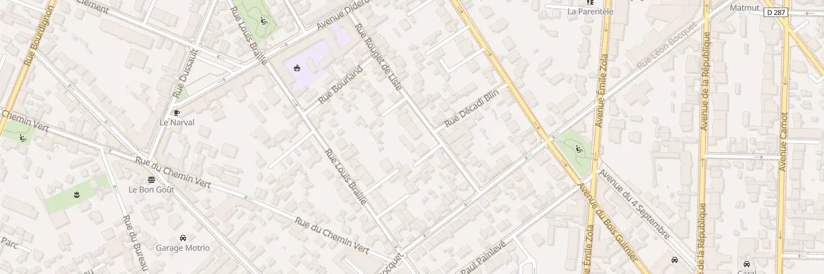 Plan du 22 Rue Rouget de Lisle à Saint-Maur-des-Fossés