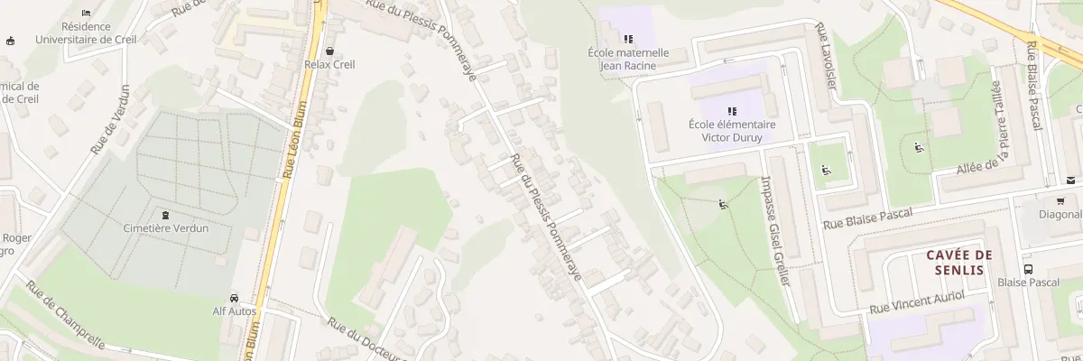 Plan du 19T Rue du Plessis Pommeraye à Creil