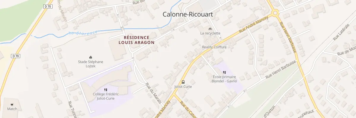 Plan du 70 Rue Mancey à Calonne-Ricouart
