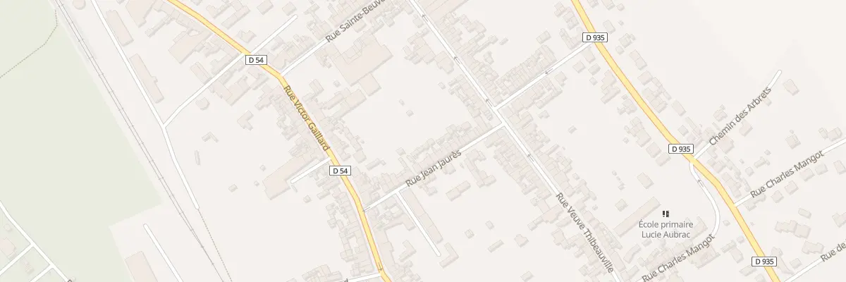 Plan du 13 Rue Jean Jaurès à Moreuil