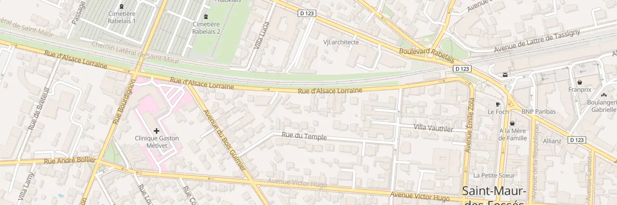 Plan du 72 Rue d’Alsace Lorraine à Saint-Maur-des-Fossés