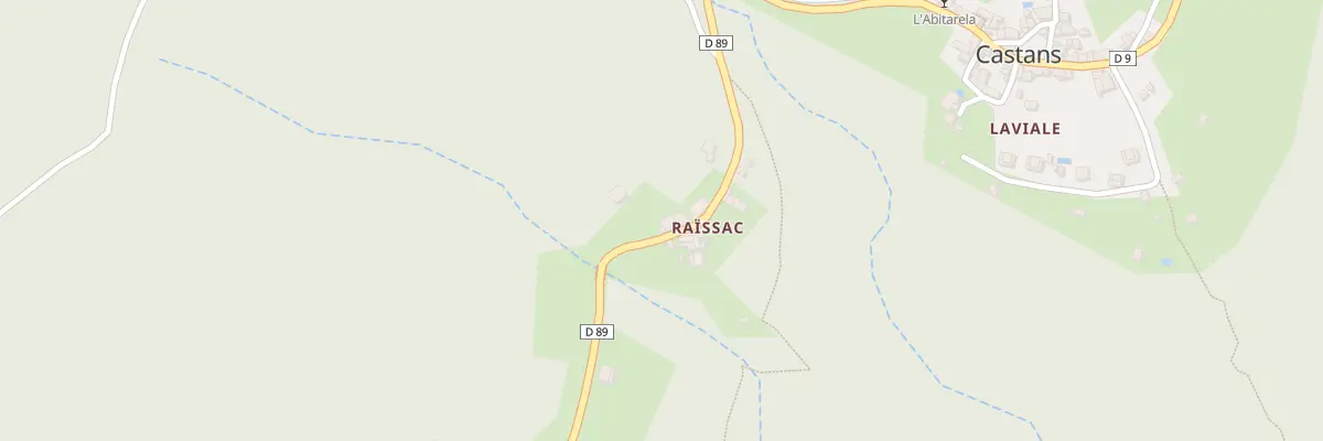 Plan du 39 Hameau de Raissac à Castans