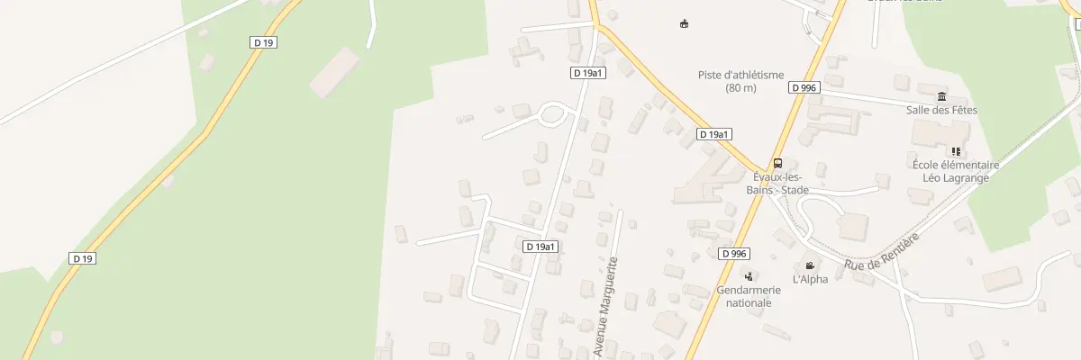 Plan du 50B Av Pasteur à Évaux-les-Bains