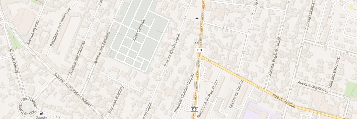 Plan du 25 Rue du 42é de Ligne à Joinville-le-Pont