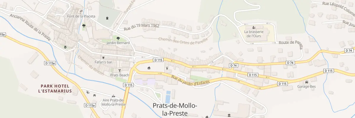 Plan du 34 Rue du Faubourg à Prats-de-Mollo-la-Preste