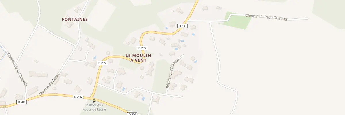 Plan du 1 Lotissement l’Olivette à Rustiques