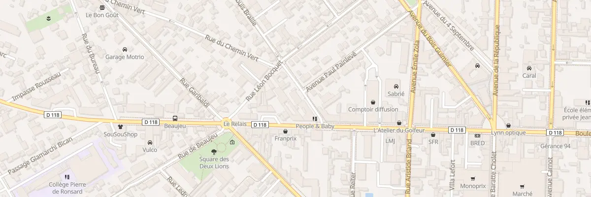 Plan du 54 Rue Louis Braille à Saint-Maur-des-Fossés