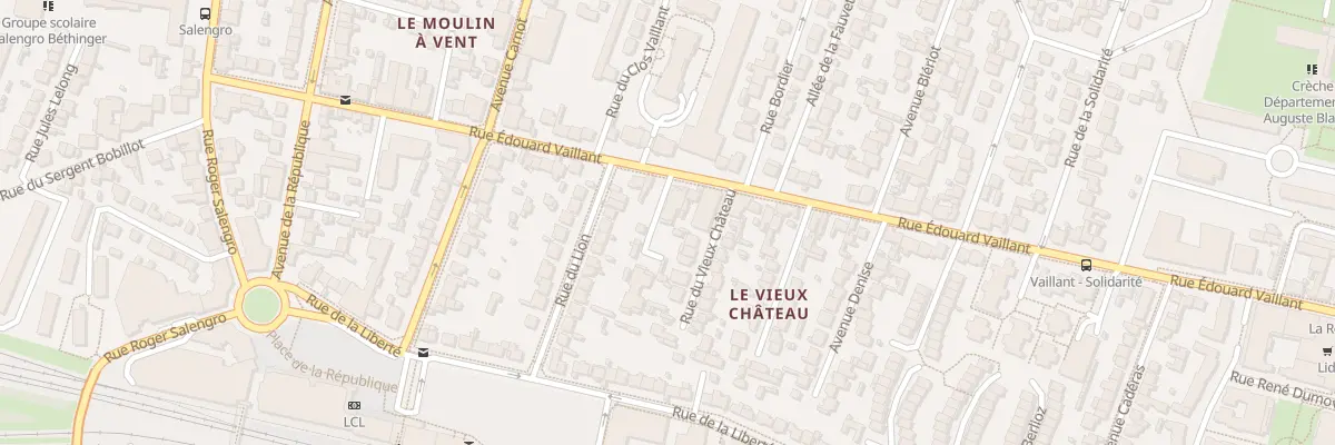 Plan du 44 Rue Edouard Vaillant à Bondy