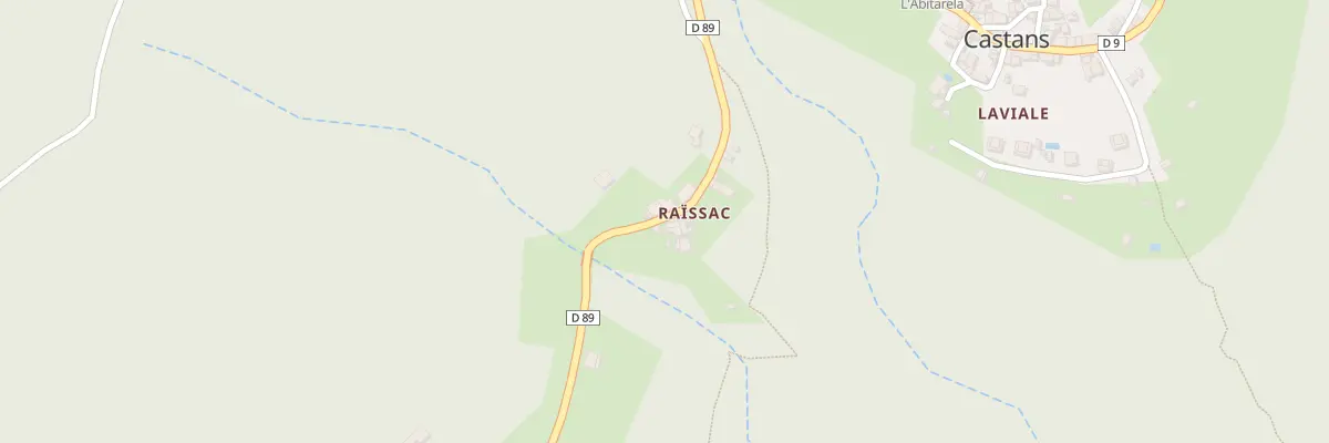 Plan du 9999 Hameau de Raissac à Castans