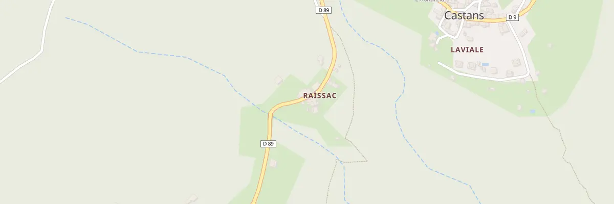 Plan du 41 Hameau de Raissac à Castans