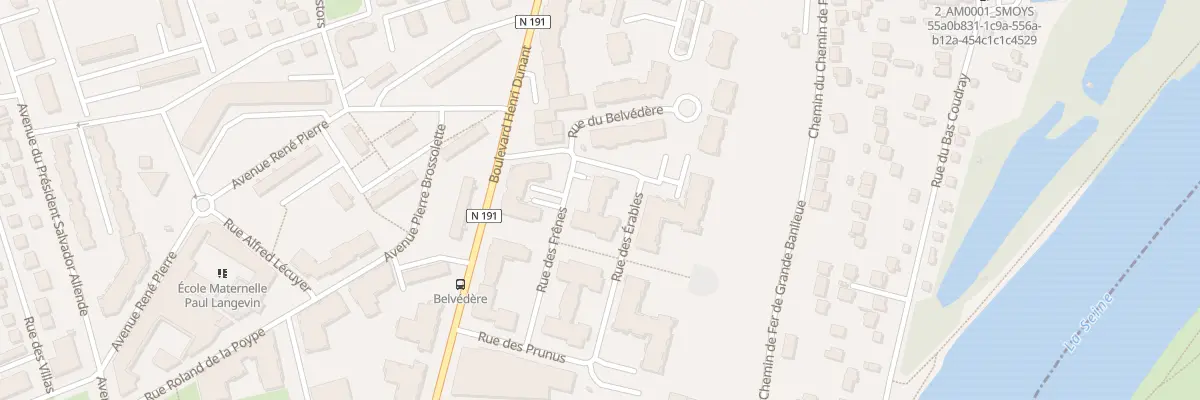 Plan du 1 Rue des Frênes à Corbeil-Essonnes
