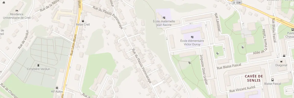 Plan du 17 Rue du Plessis Pommeraye à Creil
