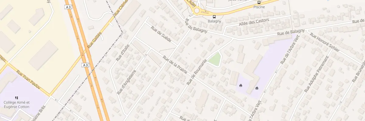 Plan du 30 Rue de la Prairie à Aulnay-sous-Bois