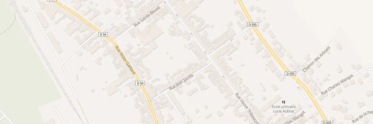 Plan du 23 Rue Jean Jaurès à Moreuil