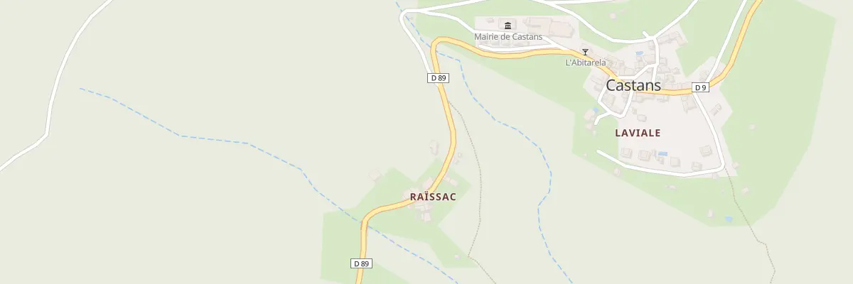 Plan du 5116 Hameau de Raissac à Castans
