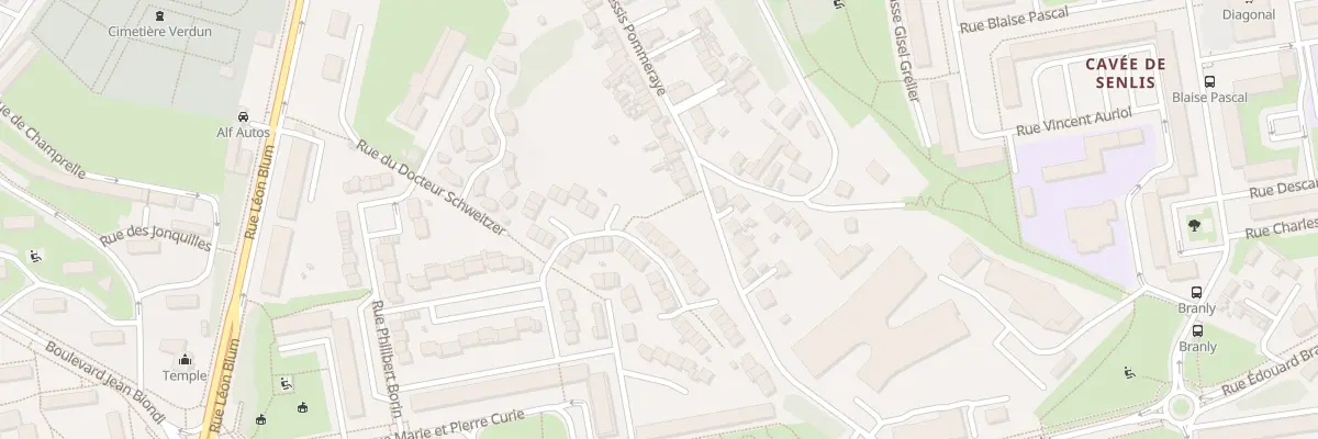 Plan du 23 Imp de la Pommeraye à Creil
