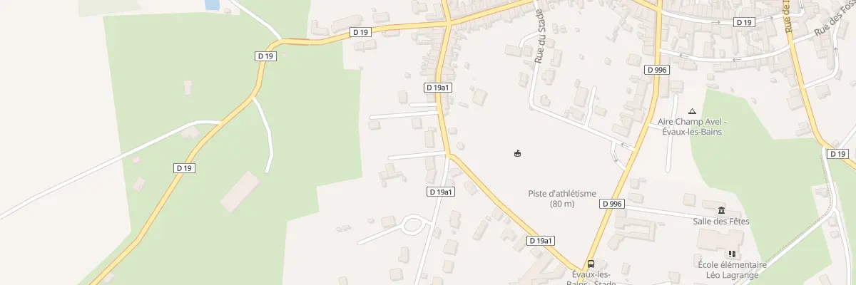Plan du 40 Av Pasteur à Évaux-les-Bains