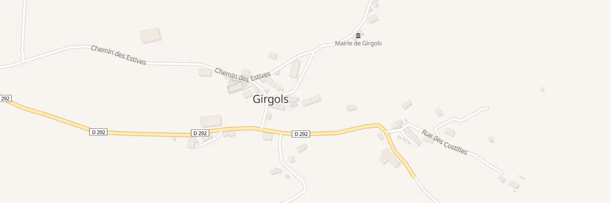 Plan du 5012 Le Bourg à Girgols