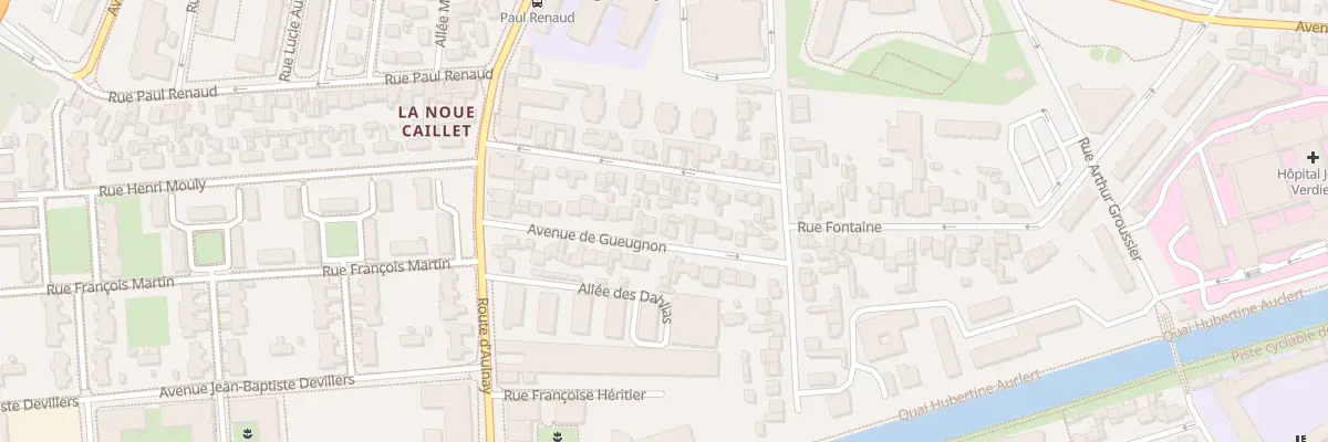 Plan du 13 Av Gueugnon à Bondy