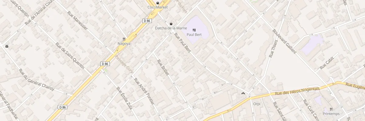 Plan du 45B Rue Paul Bert à Nogent-sur-Marne