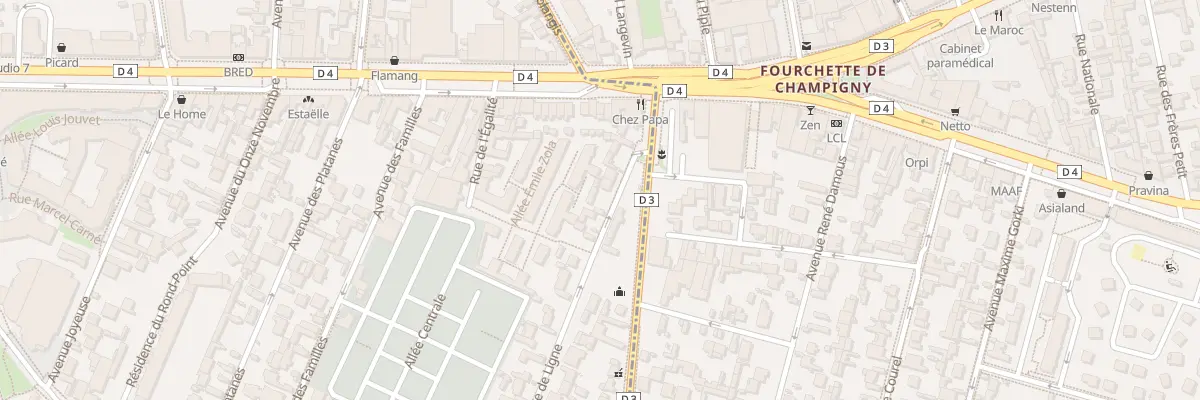 Plan du 12 Rue du 42é de Ligne à Joinville-le-Pont