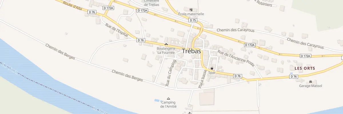 Plan du 6 Rue des Boulangers à Trébas