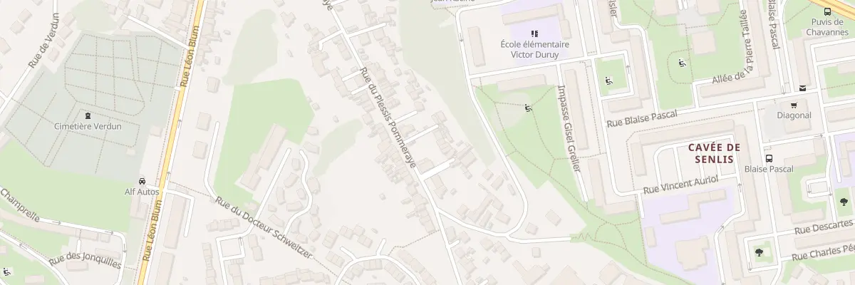 Plan du 29 Rue du Plessis Pommeraye à Creil