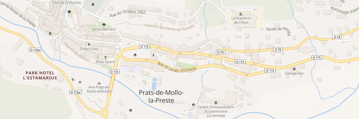 Plan du 13 Rue du Faubourg à Prats-de-Mollo-la-Preste