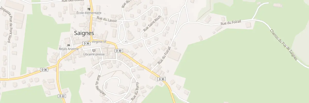 Plan du 3 Imp Saint Roch à Saignes