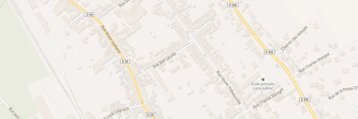 Plan du 16 Rue Jean Jaurès à Moreuil