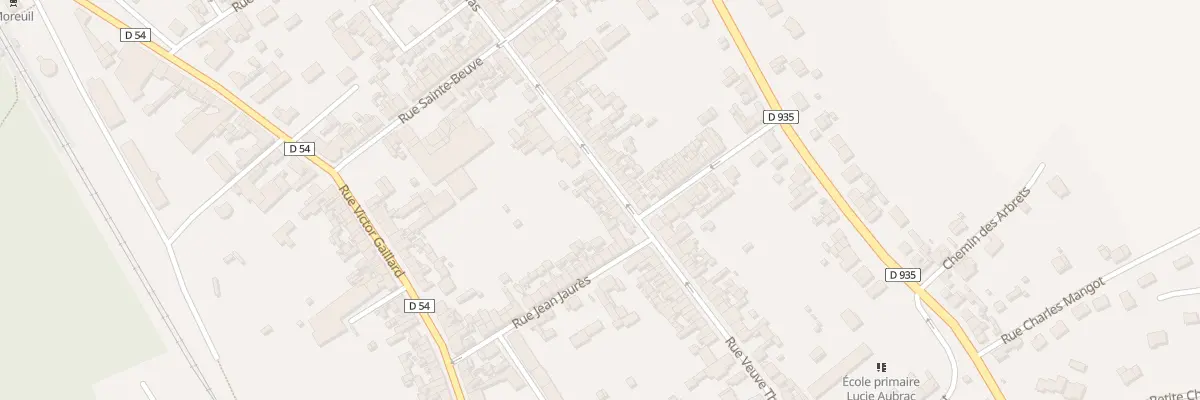 Plan du 83 Rue Veuve Thibauville à Moreuil