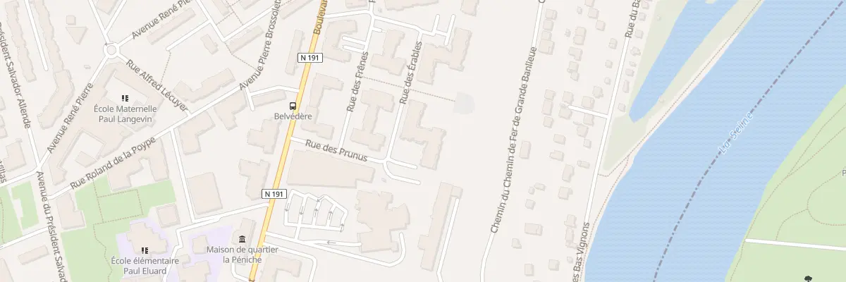 Plan du 7 Rue des Erables à Corbeil-Essonnes