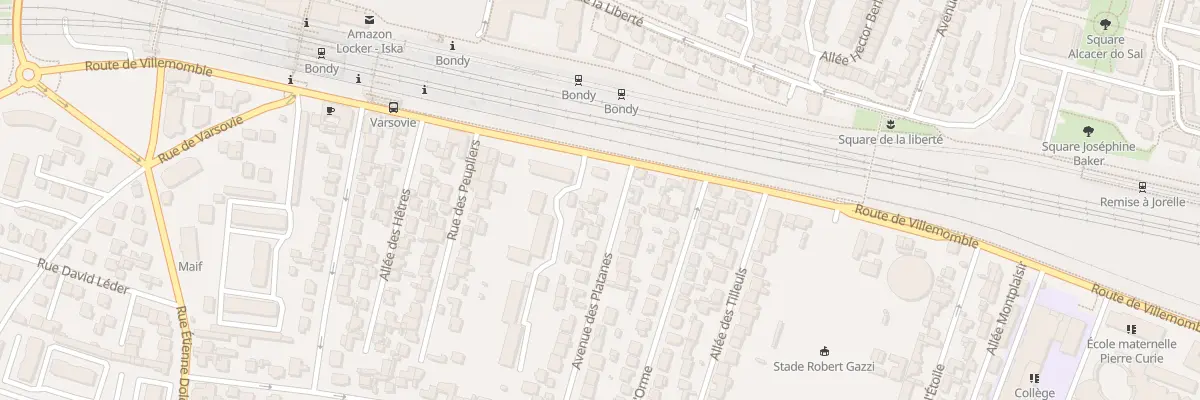 Plan du 4 Av des Platanes à Bondy