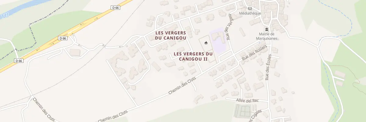 Plan du 5 Imp du Chant des Oiseaux à Marquixanes