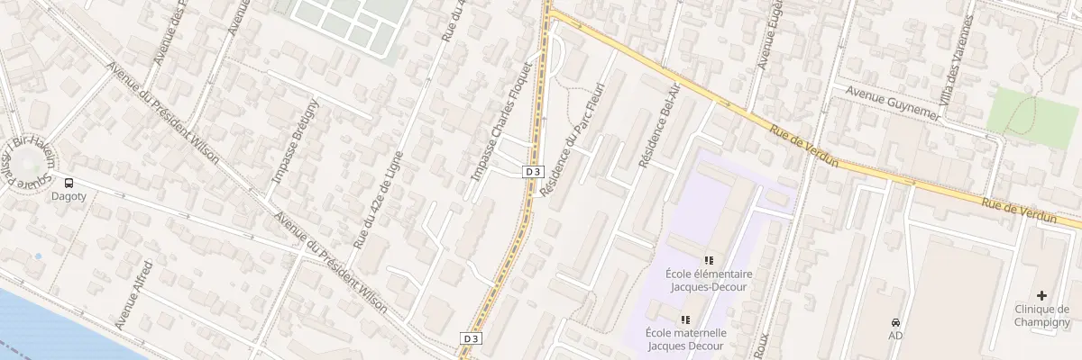 Plan du 4 Rue de Verdun à Champigny-sur-Marne