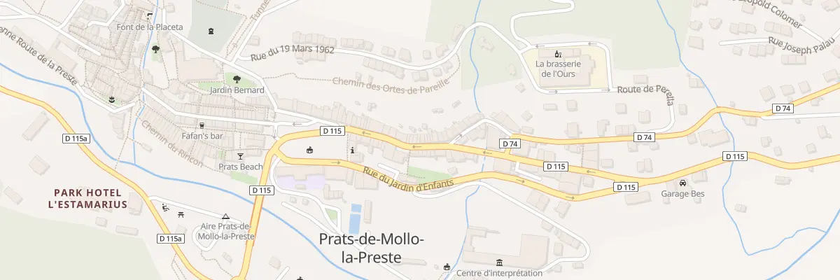 Plan du 20 Rue du Faubourg à Prats-de-Mollo-la-Preste