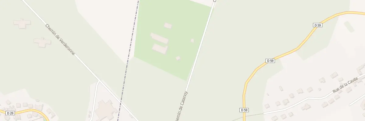 Plan du 1 Che de Catenoy à Verderonne