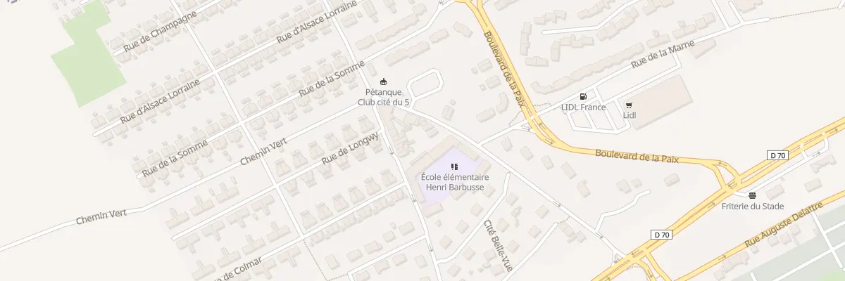 Plan du 44 Rue de la Cavée à Calonne-Ricouart