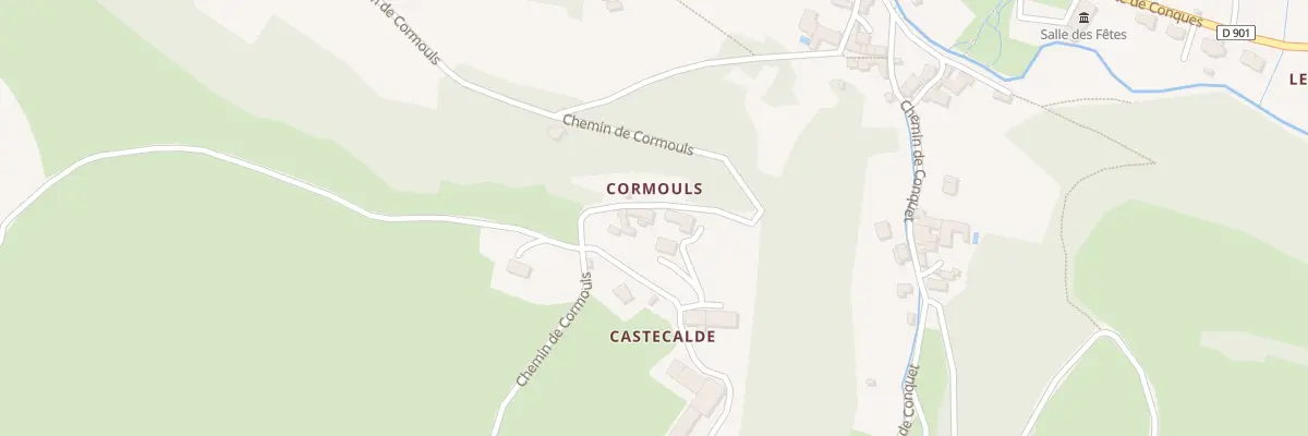 Plan du 5443 Cormouls à Salles-la-Source
