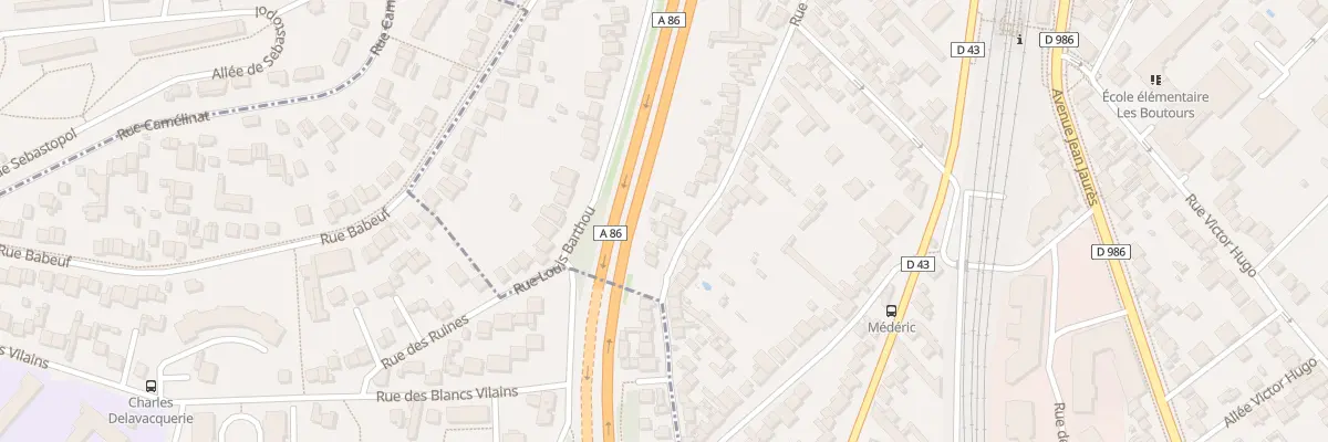 Plan du 72B Rue d’Estienne d’Orves à Rosny-sous-Bois